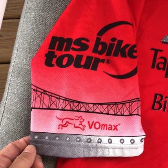GREAT TAPPAN ZEE BRIDGE / MS TOUR 1/4 Zip Cycling Spinning Jersey - Picture 3 of 9